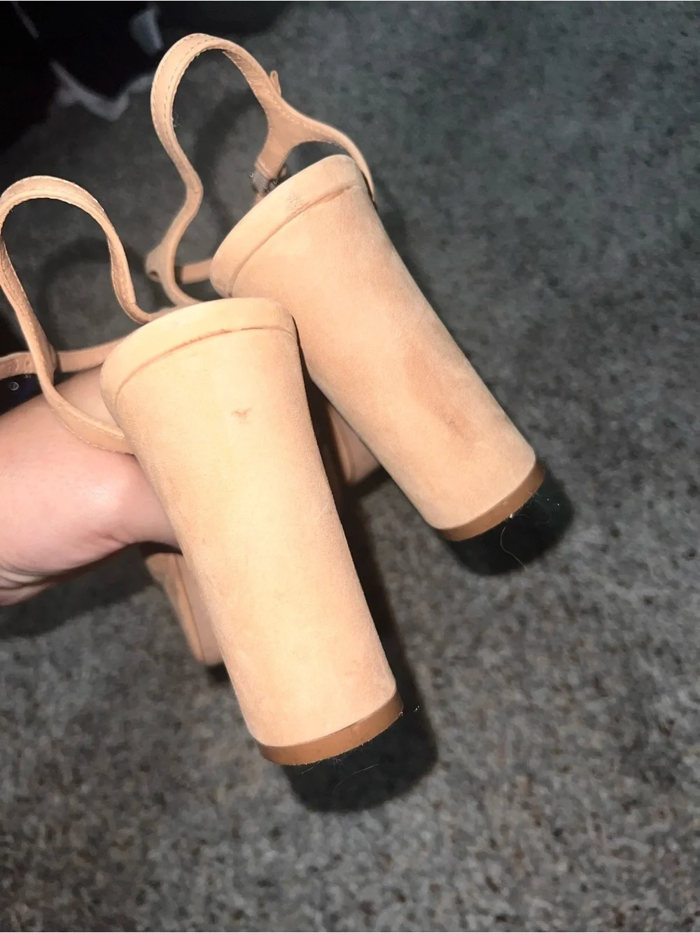SCHUTZ Beige Crisscross Slingback Sandals